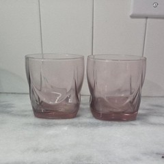 Libbey Imperial Plum Old Fashioned Glasses, Set of 2 Drape Style Whiskey Tumbler