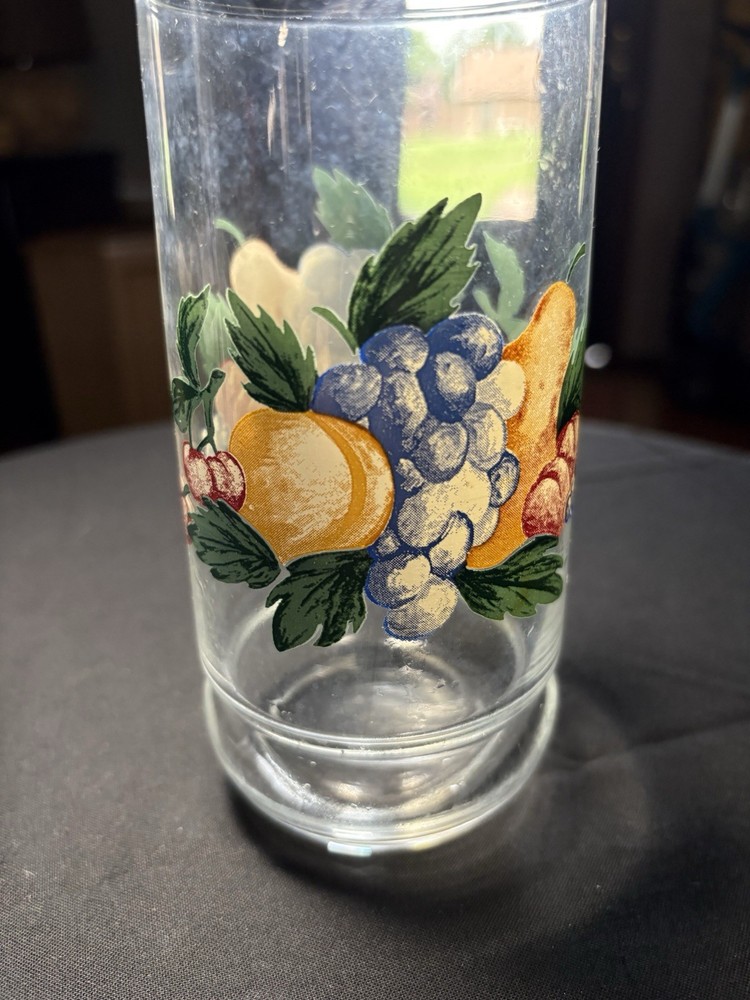 Vintage Tumbler Replacement Tumbler Grapes And Pears 6” Tall
