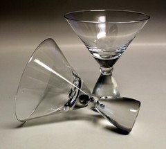 MARTINI GLASSES – Heavy Stem – Pair