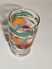 Anchor Hocking Small 6oz Orange & Tomato Juice Glass Tumbler Vintage Replacement