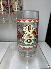 Vintage Southwestern Aztec Tumbler glasses Adobe New Mexico Set of 6