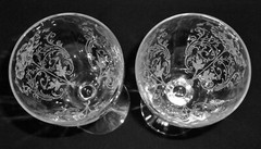 2 pcs Glastonbury Lotus FLANDERS stem #66 Water Goblets glasses 7-1/4″
