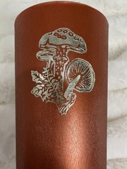 Vintage 1970s Mushroom Tumbler Cup Copper Metallic Plastic Retro Drinkware