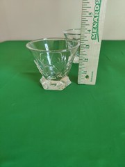 Set of 4 Crystal Julia Whiskey Glasses High Quality Crystal Cut Made in Poland