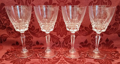 W.M. Dalton Cherbourg Crystal 7-1/4″ Water Goblets – Set of 4 – Excellent!