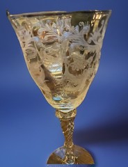 TIFFIN FRANCISCAN BYZANTINE 8.5″ WINE/WATER GOBLET X2 Mint Condition
