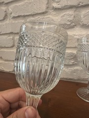 LIBBEY RADIANT WATER GOBLETS LOT OF 4 Thick Glass