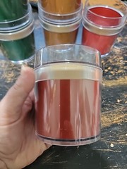 Vintage Thermoserve Tumblers Set Of 6 Multi Colored Red Green Gold 12 Oz.
