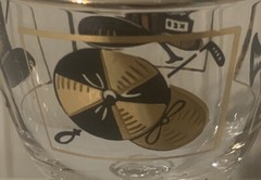 Pair of Vintage 1950’s Mid Century Modern Atomic Eames Era Cocktail Glasses