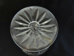 WEBB CORBETT SIGNED SET OF 6 CUT CRYSAL GLASSES MADE IN ENGLAND