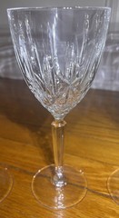 Set of 4 Waterford Marquis Sparkle Wine Glasses Water Goblets 8 1/4″ Tall
