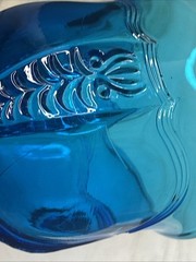 Fenton Vintage Empress Colonial Turquoise Blue 6 1/2” Water Goblet
