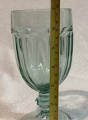 Libbey Gibraltar Jupiter Green Goblet 7” 16 oz.