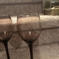 Amethyst Long Stem Wine Glasses-Set Of 4 8 Oz.