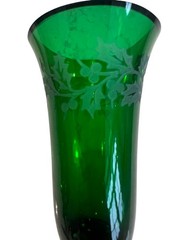 Lenox Holiday Gems Emerald Champagne Flutes Set 4 Crystal 7-1/2″ Tall