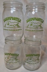 1970’s Schieffelin Chartreuse SwampWater Mason Jar Cocktail Glasses Lot Of 4