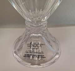 Set of 2 Lenox Butterfly Meadow Luna 6-1/4″ Water Goblet Heavy Crystal Footed