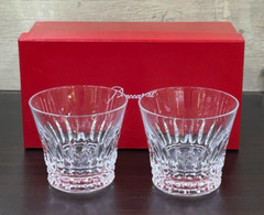 Baccarat Year Tumbler 2021 Crystal Rock Glass Tiara Set of 2 with Box