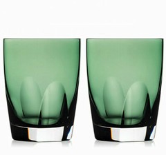 Waterford W Collection Tubmlers DOF Assorted Glasses Grey Heather Sky Fern