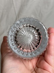 Vtg. Set 4 Fostoria Stratton Highball Tumblers Glasses Lead Crystal Made in USA