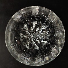 GORHAM DIAMOND WATER GLASSES, Cut Lead Crystal, 8 3/8″, 10 Oz, GERMANY, 4 PCS