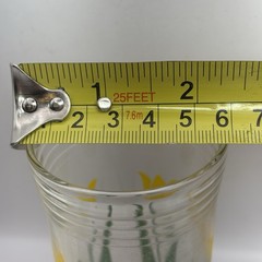 Vintage Swanky Swig Yellow Tulips 3 7/8″ Glass, 3 Ring Top, Single Replacement
