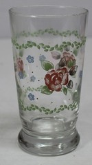 1 Replacement Pfaltzgraff TEA ROSE Juice Glass 6 oz HTF Heavy Bottom Glass Rare