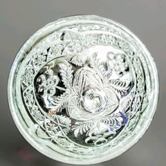 Antique EAPG Indiana Glass Gaelic Water Goblet Clear Chloris Pattern Circa 1908