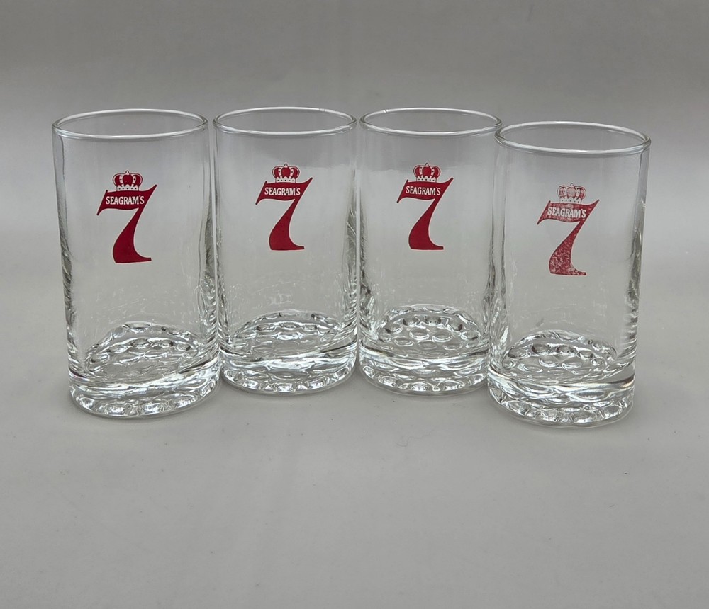 Mid Century Glasses, Seagrams 7 Advertising