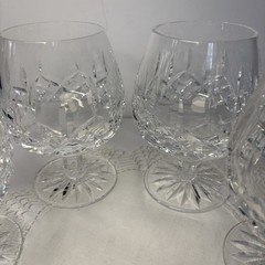Waterford Lismore Crystal Balloon Brandy Snifter 5 1/4 In Set Of 4