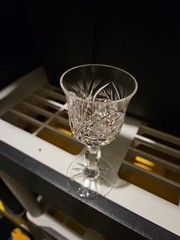 Gorham Crystal Rosewood Cordial Glass 5” Tall