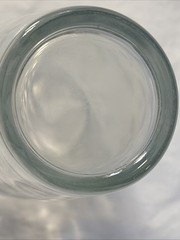 7 Vintage Drinking Glasses Dots Circles Dimples Clear Unmarked-# On Bottom