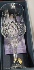 Cristal D’Arques Longchamp Crystal Wine Water Glasses 5.75 IN SET of 4