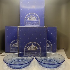 Vintage Avon American Blue Classic Collection (8) Soup Bowls