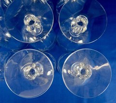 Vintage Clear Cut Leaf Vine Pattern Crystal Stemware 21 Pc. Pumpkin Shaped Stem