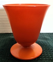 6 Hazel Atlas OVIDE PLATONITE 6 OZ FTD TUMBLERS / SHERBETS 3 Colors