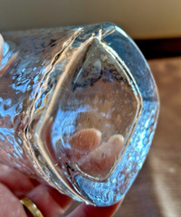 Vintage Caldera Tall Pebble Glass Tumbler with Pinched Sides by Libbey 16 Oz