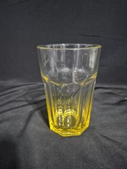 LIBBEY DURATUFF GIBRALTAR PANELED GLASS TUMBLERS MULIT-COLORS SET OF 5