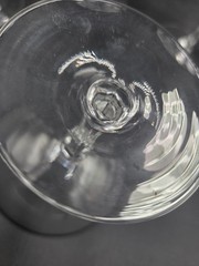 Vintage Champagne Coupe Glasses Platinum/silver rim Set of 8 Gatsby MCM