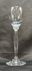 Vintage European Cordial Aperitif Stem Glass Late 20th Century Home Bar Decor