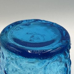 Vintage – Seneca Driftwood – Delphine Blue Crinkle Glasses Set Of 3