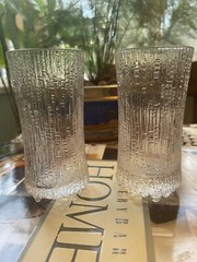2 Iittala Findland Ultima Thule 4.5oz Glass Tapio Wirkkala 4.25” Tall