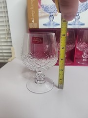 Set / 4Cristal D’Arques LONGCHAMP Lead Crystal Brandy Snifters Cognac 10 3/4 oz