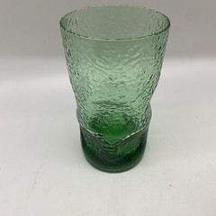 Vintage Bark Textured Dimpled Glasses Tumblers Mid Century