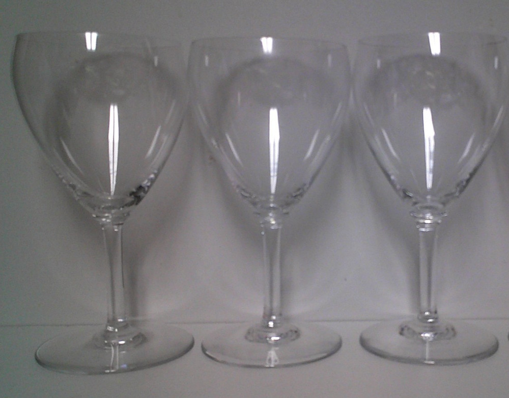 Baccarat CHAMBOLLE 6-7/8″ Tall Water Goblets SOLD IN SET OF THREE