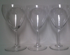 Baccarat CHAMBOLLE 6-7/8″ Tall Water Goblets SOLD IN SET OF THREE