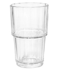 Arcoroc France NORVEGE 60440 Clear Ribbed Stackable 9.5 OZ Highball Glass NEW
