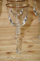 Mikasa Empire Gold Trim (4) Water Goblets, 8 1/4″ (G14)