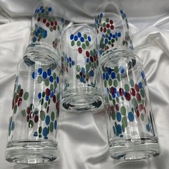 MCM Five Multicolor Grapes Tumblers Water / Juice Glasses. See pics.