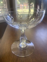 Vintage Set Of 12 Tiffin Franciscan Petite Champagne 4-1/2″ T Stem Floral USA